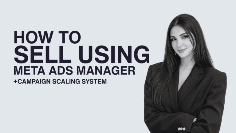 How to Sell using Meta Ads Manager